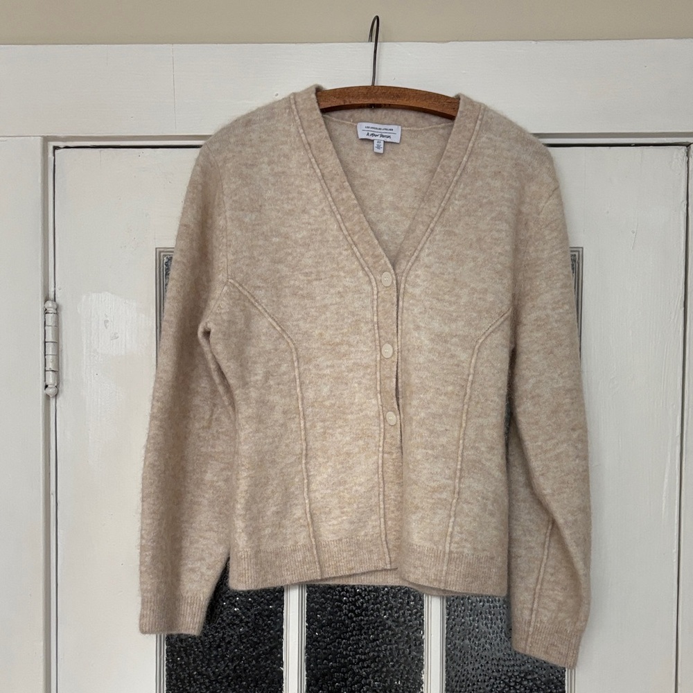 & Other Stories Beige Cardigan Sweater
